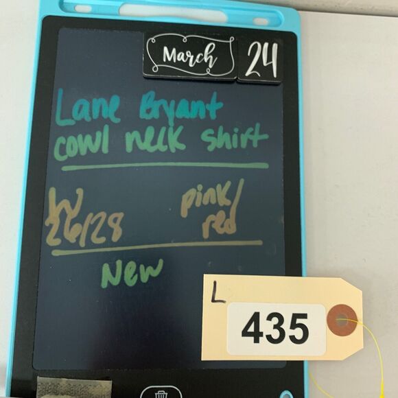 Lane Bryant Shirt Womens Plus 26/28 Pink Red Draped Neck Striped Dolman Sleeve - Picture 12 of 13